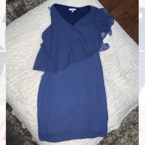 H by Halston Flounce Overlay Dress - Picture 2 of 7